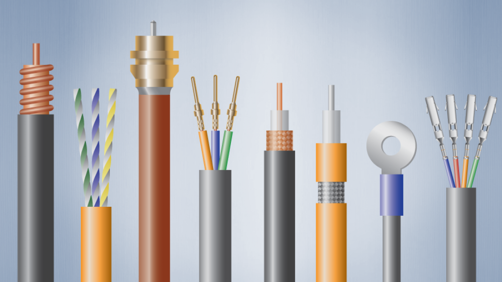 Vector illustration of cable samples